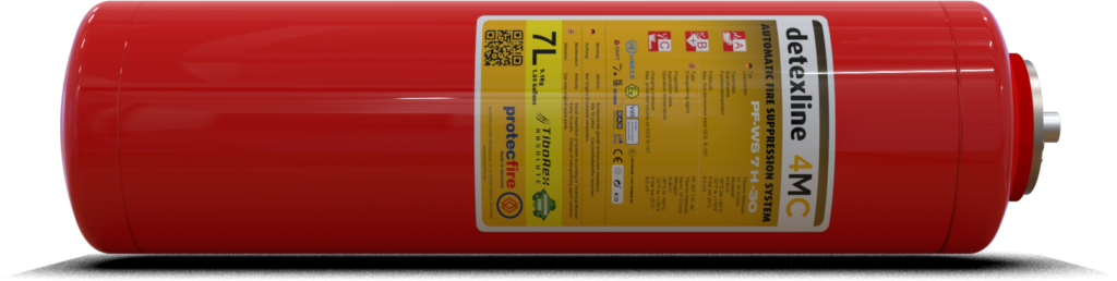 Fire suppression system for mining and construction machinery